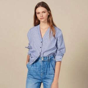 Sandro Paris Striped Shirt